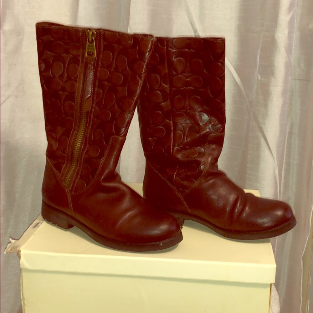 COACH BOOT - leather